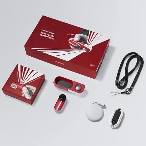 ��� ����� ������� INSTA360 ��� GO 3S RETRO BUNDLE RED