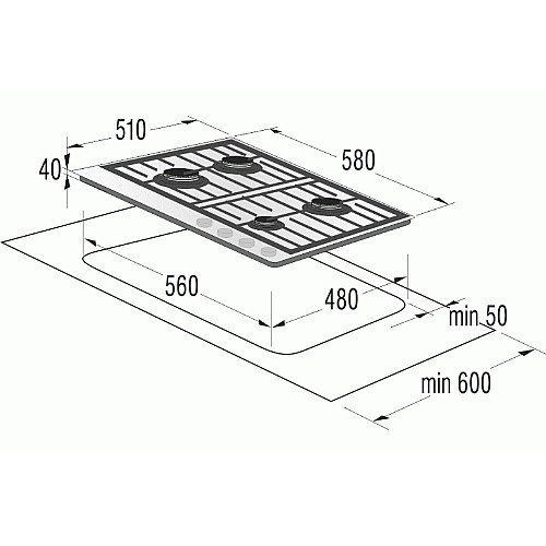 ������ �� 60 �"� ���� GORENJE ������ ��� GT641UW