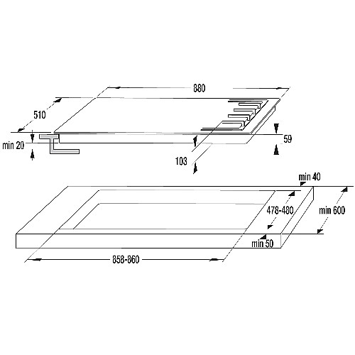 ������ �� 90 �"� ���� GORENJE� ������ ��� GW961UX