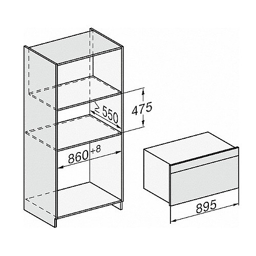 ���� ���� 90 �"� ���� MIELE ���� ��� H2890BCLST