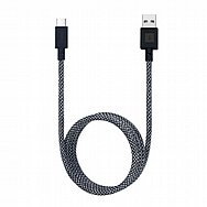 כבל ICONIC CABLE A-C 1M אייקוניק דגם IDI-501 שחור-כסוף כבל ICONIC CABLE A-C 1M אייקוניק דגם IDI-501 שחור-כסוף