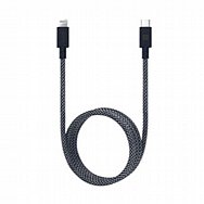 כבל ICONIC CABLE C-L 1M אייקוניק דגם IDI-509 שחור - כסוף כבל ICONIC CABLE C-L 1M אייקוניק דגם IDI-509 שחור - כסוף