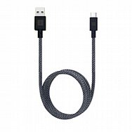 כבל ICONIC CABLE A-L 1M אייקוניק דגם IDI-513 שחור - כסוף כבל ICONIC CABLE A-L 1M אייקוניק דגם IDI-513 שחור - כסוף