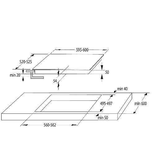 ������ ��������� 60 �"� ���� ���� GORENJE ������ ��� IS646BG
