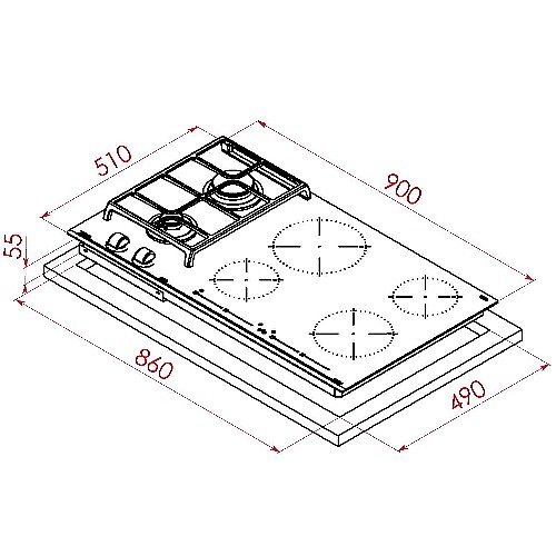 ������ ��������� ������� �� 90 �"� ���� TEKA ��� ��� JZC-96324 
