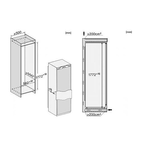 ���� �������� 56 �"� ���� MIELE ���� ��� K 7733E