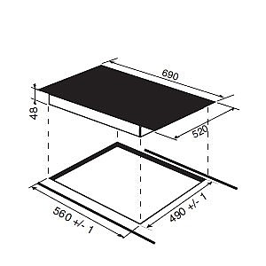 ������ ��������� 69 �"� ARISTON ������� KIO744DDZ