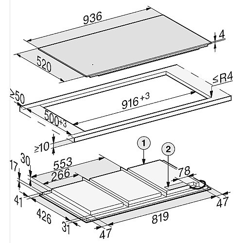 ������ ��������� 93 �"� ���� MIELE ���� ��� KM 7697 FL