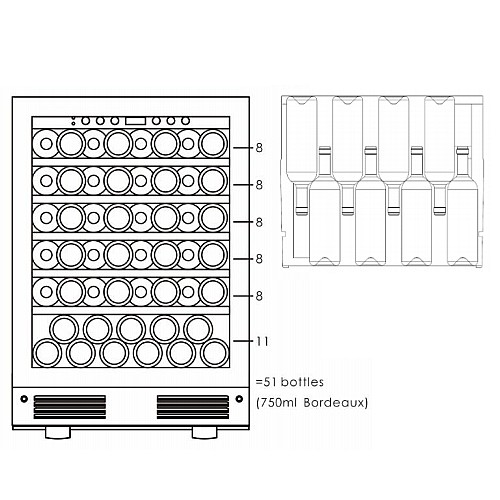 ���� ��� ����/���� 51 ������� ���� STEEL PRO ���� ��� ��� KWS-51BK