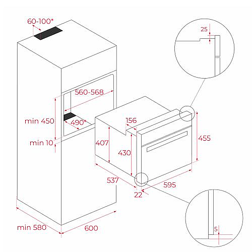 ������� ���� + ���� 45 ���� ���� TEKA ��� ��� MLC844WH