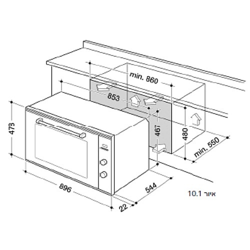���� ���� 90 �"� ���� DELONGHI ������ ��� NDB901X