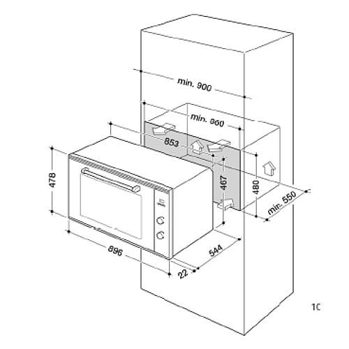 ���� ���� 90 �"� ���� DELONGHI ������ ��� NDB901X