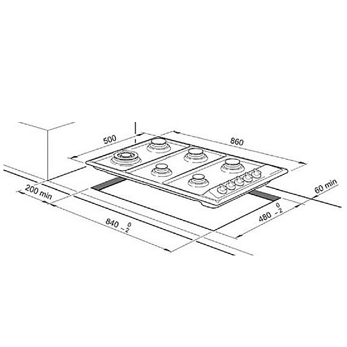 ������ �� 86 �"� ���� DELONGHI ������ ��� NDG107X