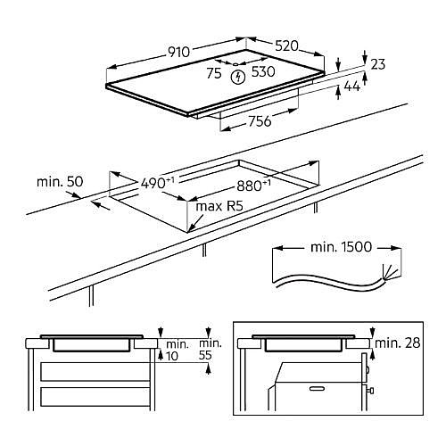 ������ ��������� 90 �"� AEG ��� ��� NIK95N00FB