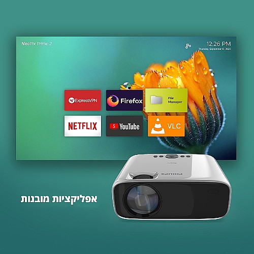 ���� 720P �� WiFi �- Bluetooth ���� PHILIPS ������ ��� NEOPIX PRIME 2 NPX542
