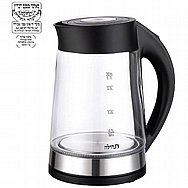 קומקום זכוכית תהילה בד"ץ UNIVERSE יוניברס דגם NRI2140 קומקום זכוכית תהילה בד"ץ UNIVERSE יוניברס דגם NRI2140