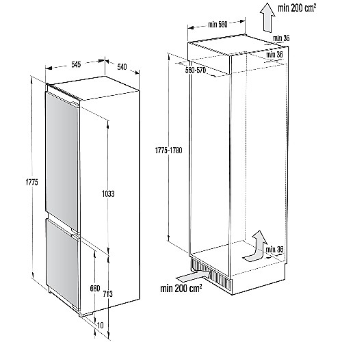 ���� �������� NO FROST ���� GORENJE ��� NRKI5181LW