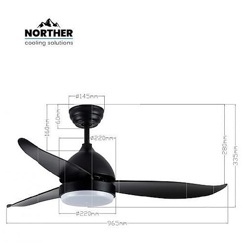 ������ ���� "CCT 40 �� ����� �� ���� ���� NORTHER ����� ��� NT-KAN40-BK-LED