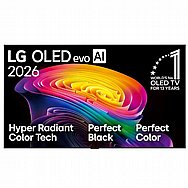 טלוויזיה חכמה "LG OLED EVO AI C6 4K 77 אל ג'י דגם OLED77C66LA טלוויזיה חכמה "LG OLED EVO AI C6 4K 77 אל ג'י דגם OLED77C66LA