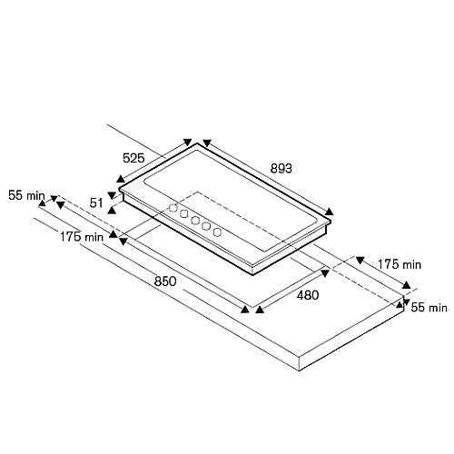 ������ �� 90 �"� ������ ����� ���� BERTAZZONI ������� ��� P905LMODGNE