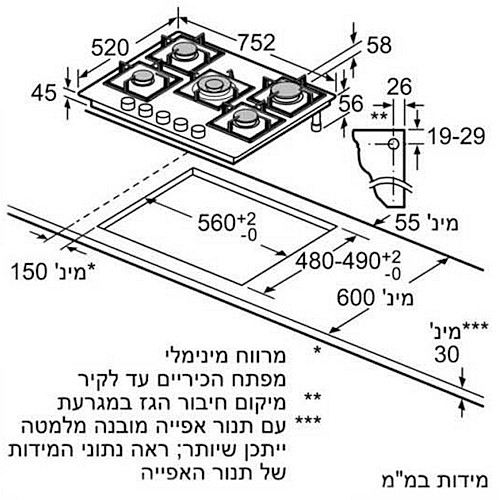 ������ �� 5 ����� 75 �"� ���� BOSCH ��� ��� FLAME SELECT PCS7A5B95Y