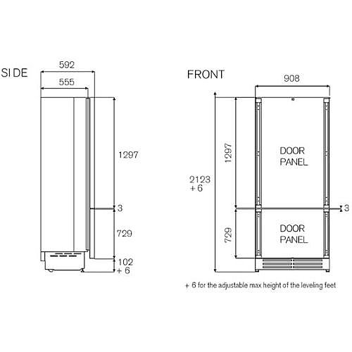 ���� �������� ����� ����� 90 �"� BERTAZZONI ������� ��� RBM90S5FPNS