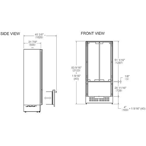 ���� �������� 90 �"� BERTAZZONI ������� ��� RFD90S5FPNS-GM