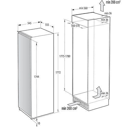 ���� �������� ��� ����� ���� GORENJE ������� ��� RI518EA1
