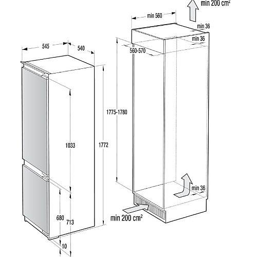 ���� �������� �� ����� ����� GORENJE ������ RIKNF6101IL
