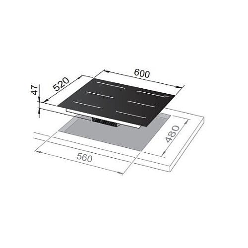 ������ ��������� 60 �"� ���� DELONGHI ������ ��� SLI604-IL