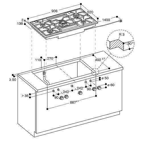 ������ �� 100 �"� GAGGENAU VG491115F �������