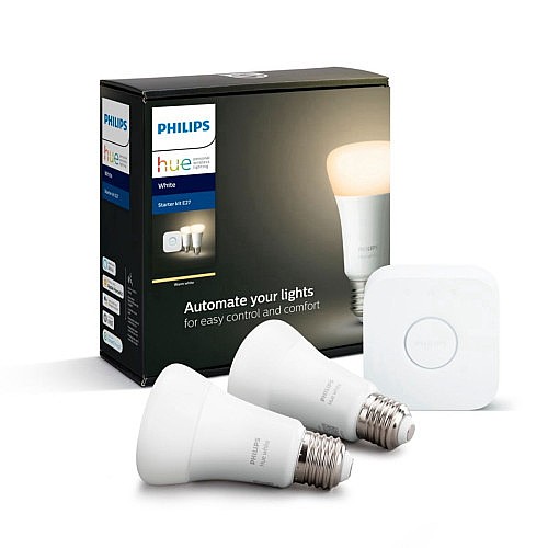 �� 2 ����� ����� ����� �� ���� ���� PHILIPS ������ ��� HUE WHITE STARTER KIT
