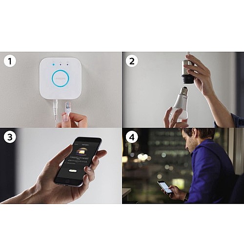 �� 2 ����� ����� ����� �� ���� ���� PHILIPS ������ ��� HUE WHITE STARTER KIT