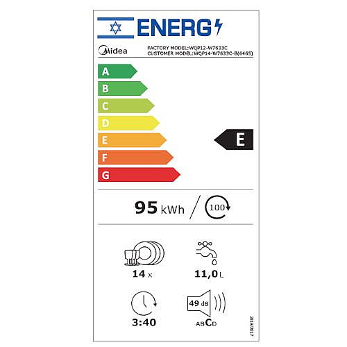 ���� ���� ��� ���� MIDEA ����� ��� 6469 WQP14-W7633C-S
