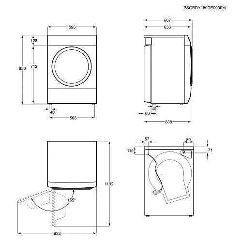 ����� ����� �������� ��� ���� 8 �"� ���� ZANUSSI ����� ��� ZDC82026