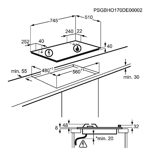 ������ �� 75 �"� ���� ZANUSSI ����� ��� ZGH76534