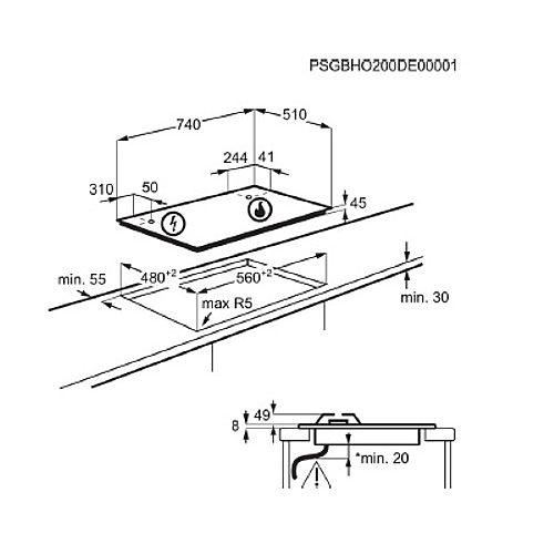 ������ �� ������ 5 ������ ���� ZANUSSI ����� ��� ZGO78530BA