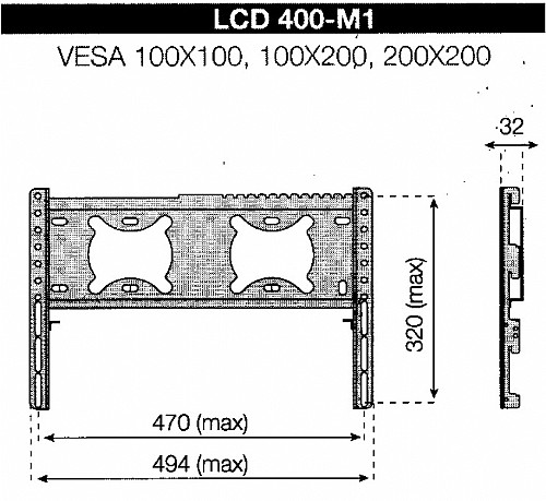 ���� ��� ����� ����� �-LCD �� 37" SIH ��� LCD400