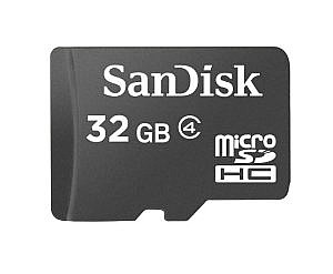 ����� Micro SD 32GB ���� SANDISK ��� microsd32